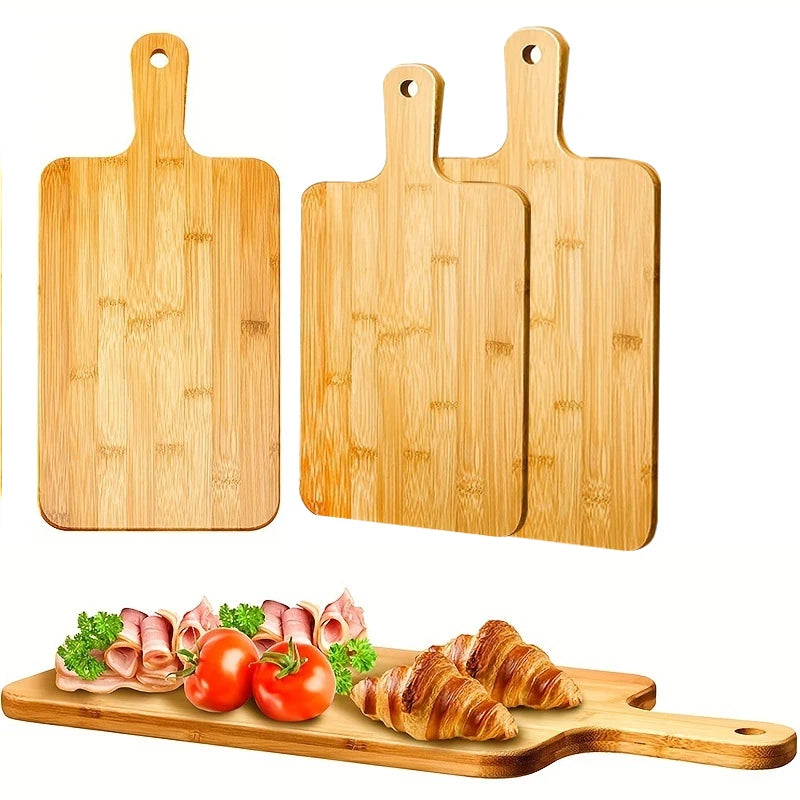 Bamboo Wood Cutting Board with Handle