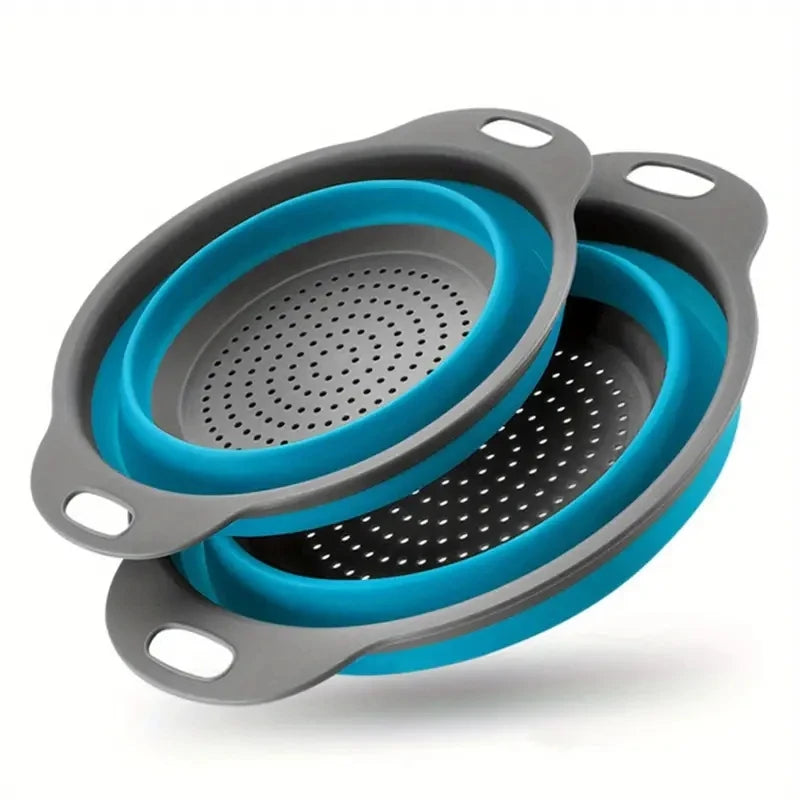 Space-Saving Collapsible Silicone Colander