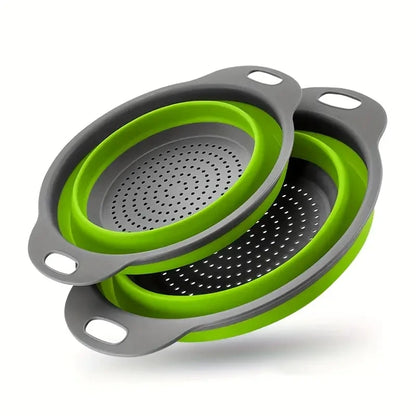 Space-Saving Collapsible Silicone Colander