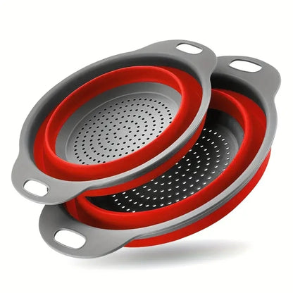 Space-Saving Collapsible Silicone Colander